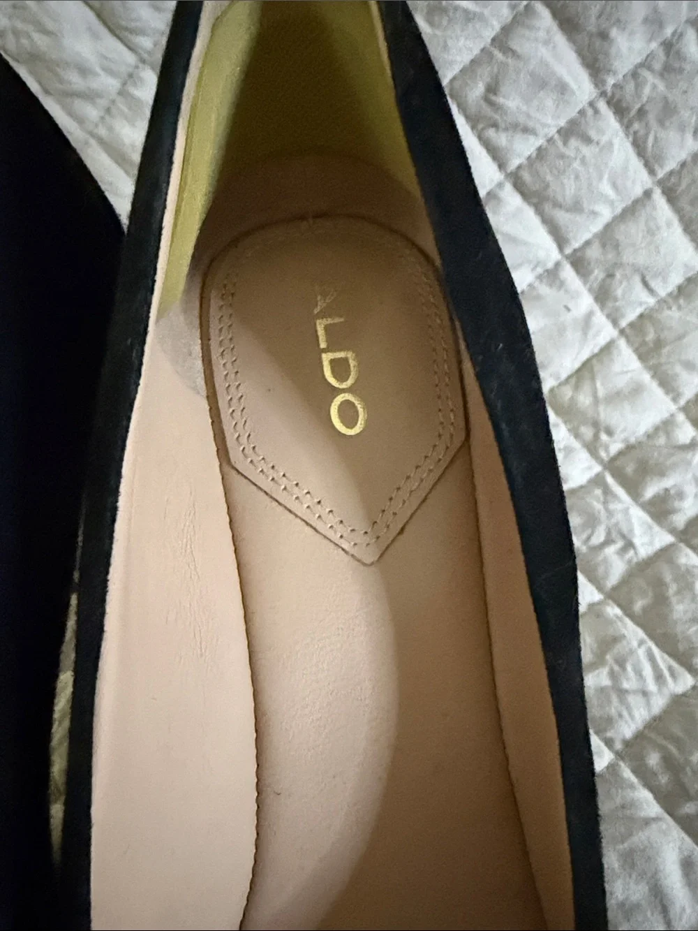 ALDO Black Suede Pointed-Toe Pumps